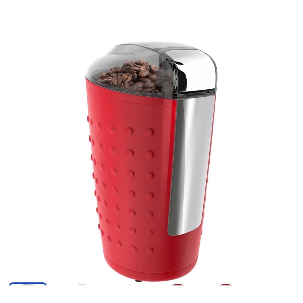 Vremi Electric Coffee Grinder Red Stainless Steel Blade 150W‎ VRM010080N